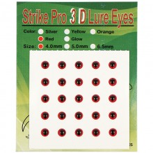 Глаза Strike Pro 3D 4мм для воблера(25шт)Red Глаза Strike Pro 3D 4мм для воблера(25шт)Red