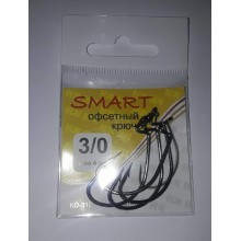 Крючок SMART офсетный стандарт №3/0 4шт Крючок SMART офсетный стандарт №3/0 4шт