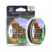 Шнур Zeox Element Leader Braid 25м Camo 0.12мм